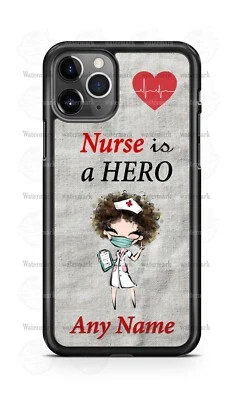 Nurse is a Hero Customize Phone Case For iPhone Samsung S20 LG Google 4 - Image 1 of 4