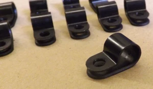 20x Clip H4P poliamida negro W10mm alambre diámetro8mm.HellermannTyton. - Imagen 1 de 2