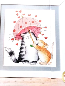Kitten & Mouse Cross Stitch Chart- Free UK Post (Taken from Mag) Margaret Sherry - Picture 1 of 1