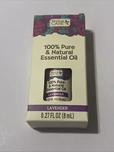 100% Puré And Natural Essential Oil Lavender Glass Dropper Bottle Travel Size - Picture 1 of 3