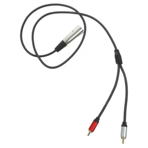 XLR to RCA Audio Cable Adapter Music Converter Mic Cord Microphone - Afbeelding 1 van 12