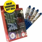 FLO PENS Floating Pens + Pen Dsply Stand Collection Of 4 Pens, Beautiful Gift!!