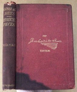 Vintage 1868 CHARLES DICKENS American Notes & Reprinted Pieces Book - Picture 1 of 11