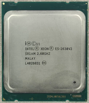 Intel Xeon E5-2630 V2 CPU SR1AM 2.6Ghz 15Mb 7.2GT/s LGA2011 Processor - Image 1 of 2