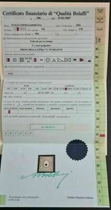 1861 varietà ITALIA STAMPE 2 CENT NERO GRIGIASTRO SENZA LA CIFRA 2 BOLAFFI CERT - Foto 1 di 2