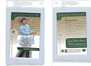 2003 SP Authentic Golf Sign of the Times #JP Jesper Parnevik AUTO 224 - Picture 1 of 1