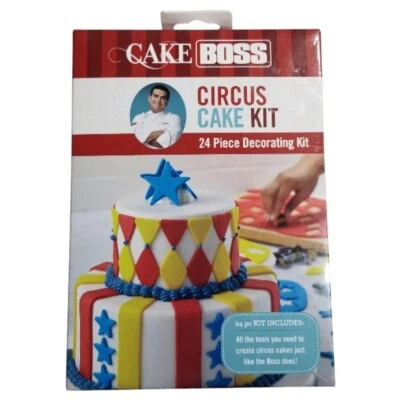 24 Pc. Cake Boss Circus Cake Kit Fondant Cutting Set Circus Cookie Cutter - Image 1 of 4