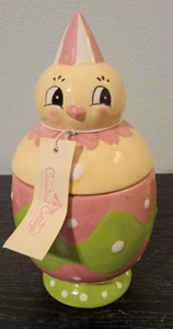 Carnival Cottage Johanna Parker Easter Spring Chick Cookie Jar Brand New - Picture 1 of 5