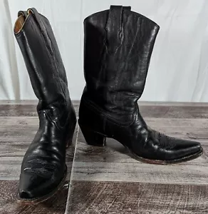 Cowgirl Up Corral Western Damenstiefel Gr. 9,5 M schwarz bestickt quadratische Zehenpartie - Bild 1 von 11