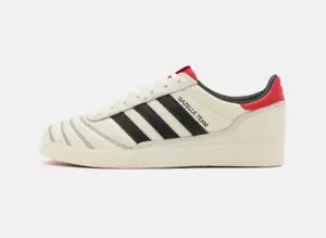 Zapatillas Adidas Originals Gazelle En Blanco Roto / Negro Y Rojo De Cuero - Imagen 1 de 6