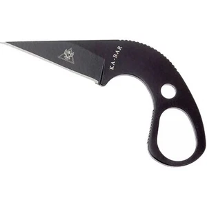 KA-BAR TDI Last Ditch Drop Point Knife w/ Sheath and Cord - Black - Picture 1 of 1