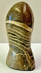 Vintage 4" Primitive Swirl Pattern Stone Rock Pestel Mountain Man Rendezvous - Picture 1 of 5