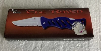 Frost Cutlery Pocket Knife Black 5-0077B 3 1/2" Closed NIB - Image 1 of 4