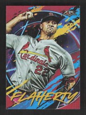 Jack Flaherty  2020 Topps Fire  Flame St. Louis Cardinals #175