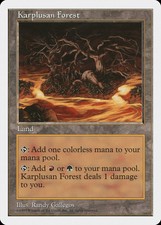 Karplusan Forest 5th Edition NM Land Rare MAGIC THE GATHERING CARD ABUGames