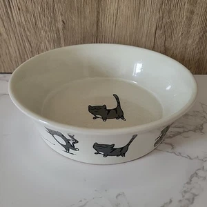 Mason Cash Ceramic Cat Bowl Dish Trotting Tabby 14cm Wonderful Illustrations - Picture 1 of 15