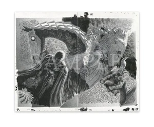Big Berserk Exhibition Chara Fine Reproduction Manuscriptq Miura Kentaro - Picture 1 of 2