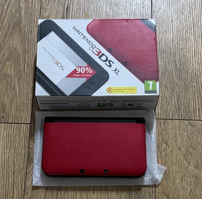Nintendo 3DS XL Red Black Boxed - Image 1 of 4