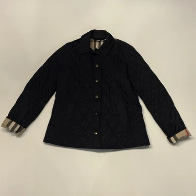 Burberry Brit Womens Quilted Black Jacket Size S P Mint - Image 1 of 4