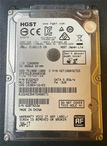 HGST, 1TB, 7K1000-1000, HTS721010A9E630, S/N: 620TN3JW, SATA HDD - Picture 1 of 1