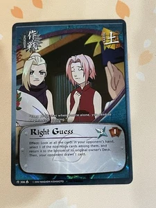 Naruto CCG, Right Guess, 306, 1st Edition, VLP, Wave, Foil - Picture 1 of 2