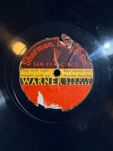 78 rpm Edward VIII abdication speech blue wax Sherman Clay (San Francisco) in E- - Imagen 1 de 2