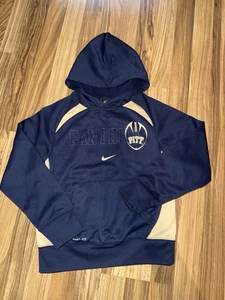 PITT Panthers NIKE Therma Fit Hoodie Youth Boys S Pittsburgh Blue Gold Football - Picture 1 of 3