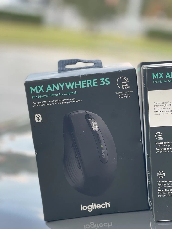 Logitech MX Anywhere 3S for Mac, Compact Wireless Bluetooth Mouse Space Grey - Image 1 of 3