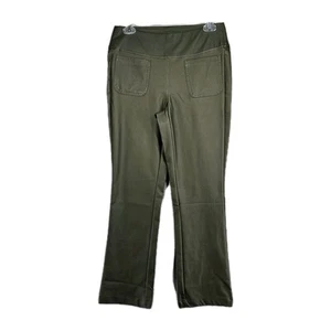 Pantalones Belle Kim Gravel para mujer verde oliva con bolsillos tiro medio talla 2P - Imagen 1 de 11