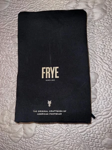 Frye Size Large Spell Out Logo Since 1863 Black Drawstring Dust Bag 20 X 22 - Picture 1 of 6