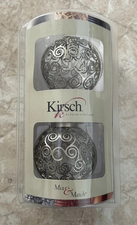 Acabados definidos Kirsch Elegance para poste de 1 3/8"" de diámetro mezcla y combinación Foto 1 de 3