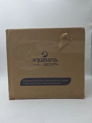 Aquasana Under Sink 3-Stage Water Filter System Brushed Nickel Faucet Clayrum - Image 1 of 2