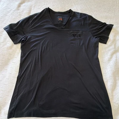 Adidas Y-3 Yohji Yamamoto Tee Men's Size LG ,Black -V-Neck, Embroidered Logo Y3 - Image 1 of 4