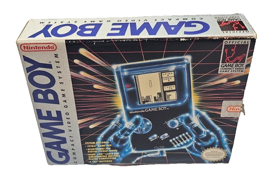 Sistema de juego Nintendo Game Boy DMG-01 1989 de colección ¡SOLO EN CAJA! SIN CONSOLA/SIN INSERTOS Foto 1 de 4