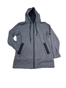 Athleta Victory Mujer Larga Primaloft Sudadera con Capucha Gris Negro Chaqueta Talla M - Imagen 1 de 8