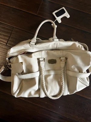 Bolsa de viaje de lujo Samsonite Black Label Resort Collection Amalfi Boston de cuero Foto 1 de 4