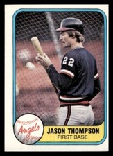 1981 Fleer #278 Jason Thompson California Angels Baseball card