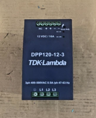 Fuente de alimentación TDK-Lambda DPP12-12-3 entrada-3PH 400-500VAC salida-12VDC Foto 1 de 4