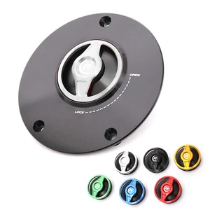 Silver REVO Motorcycle Fuel Gas Tank Cap For ZZR 1400 (UK MODEL) 08 09 10 - Picture 1 of 7