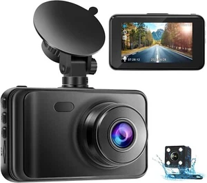 3" 1080P Dual Lens Car Dash Cam Front and Rear Camera Video Recorder G-Senosr - Picture 1 of 7