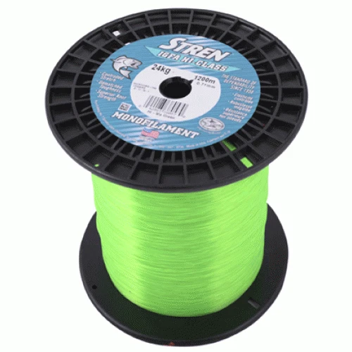Stren IGFA HiVis GREEN 1200m Monofilament Line Bulk Spool 10k 20Lb 0.44m - Image 1 of 1