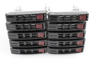 Lot of 10 Supermicro 01-SB16105-XX00C102 SATA/SAS 2.5'' HDD Caddy *NO SCREWS* - Picture 1 of 2