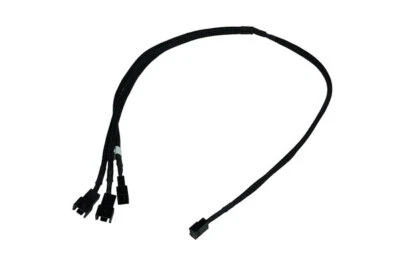 Phobya Y-Kabel 3Pin Molex auf 3x 3Pin Molex 60cm - Schwarz - Bild 1 von 4