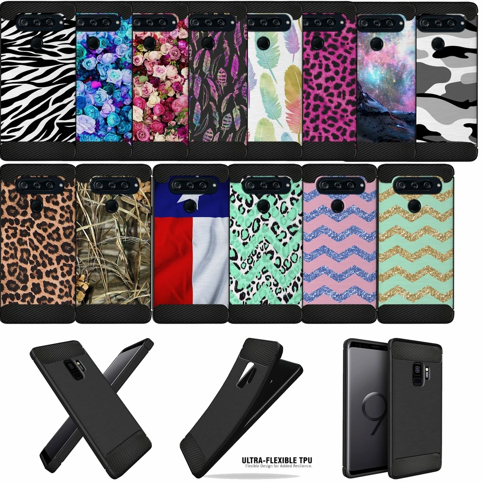 Case for (LG G8 ThinQ) Black Flexible Scratch Defender TPU Cover - Image 1 of 1