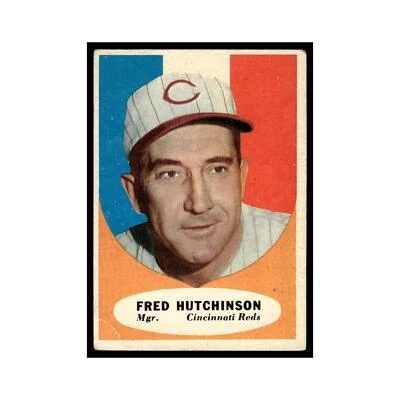 1961 Topps Baseball Card (Damaged) Fred Hutchinson Reds #135 - Image 1 of 3