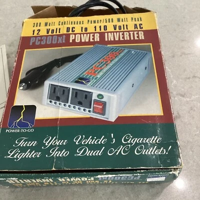  POWER-TO-GO Power Inverter PC300xt 300 Watt Continuous 500 Watt Peak  - Image 1 of 4