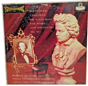 Beethoven Backhaus Piano Concerto No. 4 London CS 6054 Audiophile BB Blue Back - Picture 1 of 3