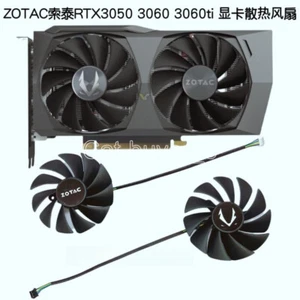 A Pair Fans For ZOTAC RTX3050 3060 3060ti Twin Edge OC Video Graphics Card - Picture 1 of 3