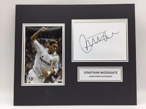RARE Jonathan Woodgate Real Madrid Signed Photo Display + COA AUTOGRAPH - Picture 1 of 3