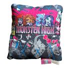 2013 Używana poduszka Mattel Monster High Hearts & Bats 11" x 11" lalki
